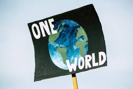 Klimaschutz Plakat "One World"