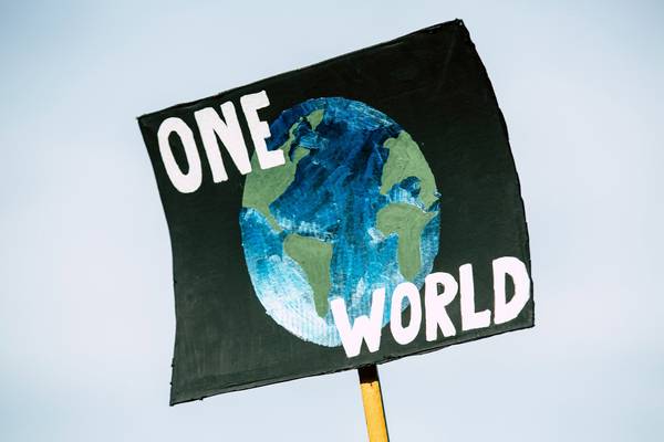 Klimaschutz Plakat "One World"